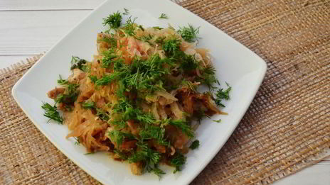 тушеная капуста с мясом