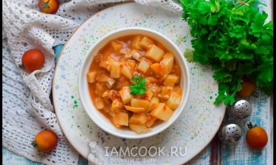 Рецепт тушеной картошки