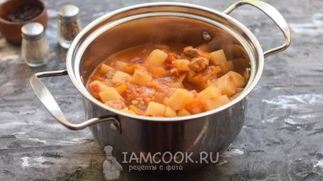 тушеная картошка