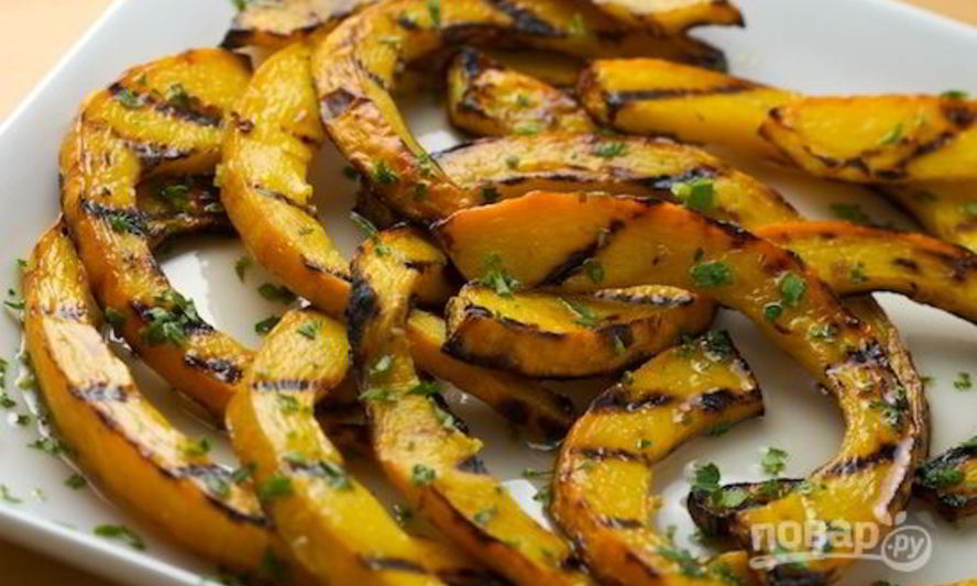 Рецепт тыквы на гриле