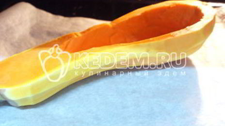 запеченная тыква с фаршем и гречкой