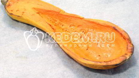 запеченная тыква с фаршем и гречкой