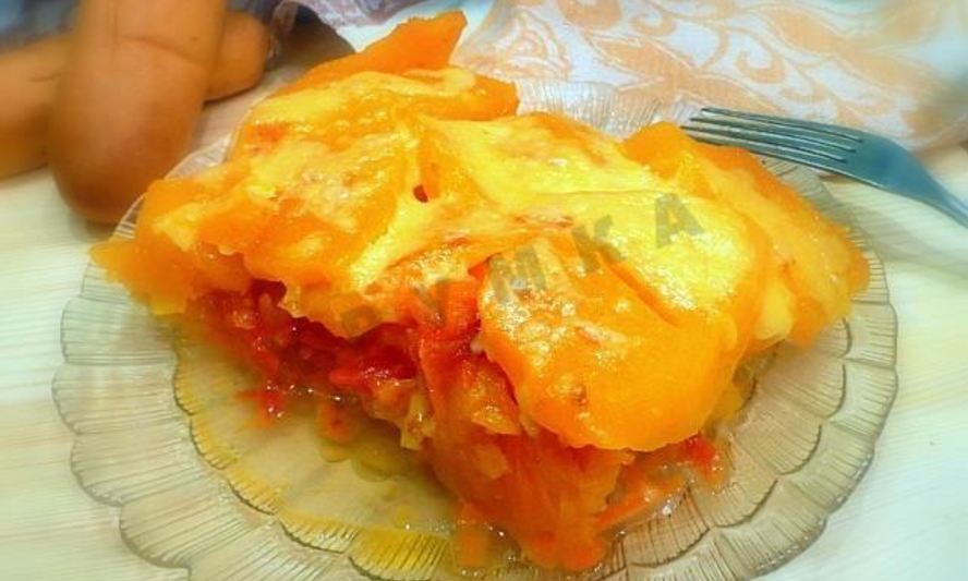 Рецепт запеченной тыквы с сыром