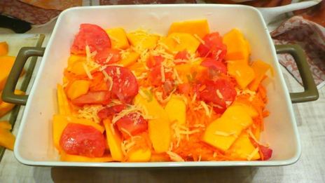 запеченная тыква с сыром