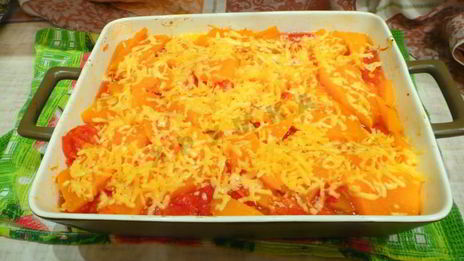 запеченная тыква с сыром