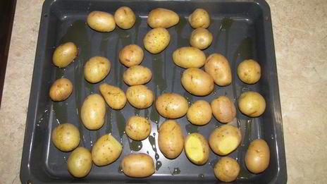 запеченный картофель с семенами фенхеля