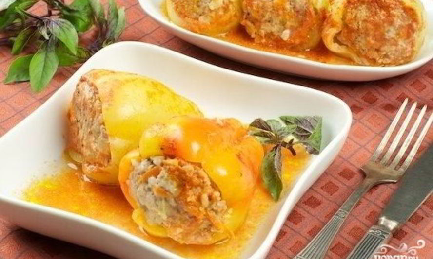 Рецепт запеченных перцев с фаршем