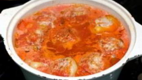 запеченные перцы с фаршем