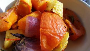 Запеченные зимние овощи