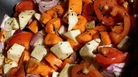 запеченные зимние овощи