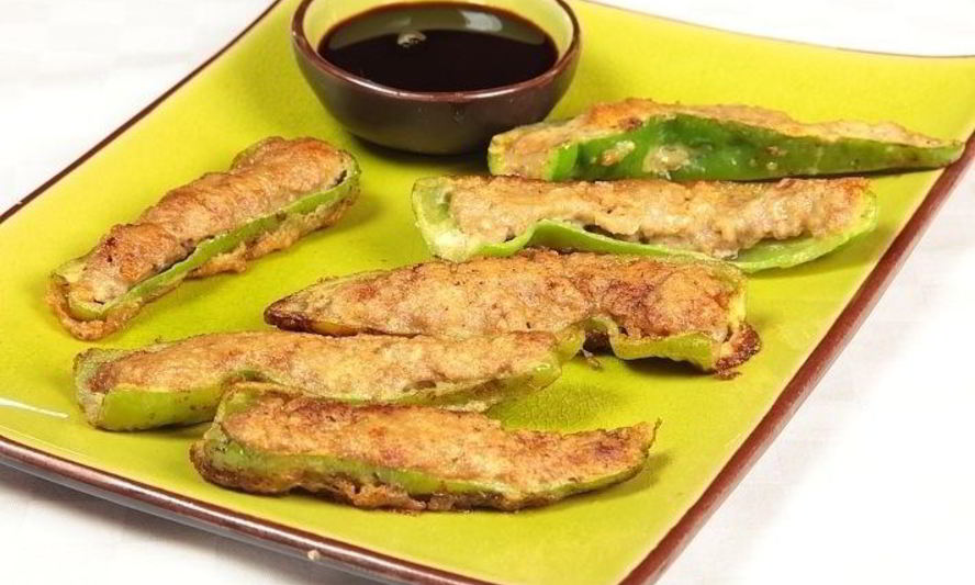 Рецепт жареных фаршированных острых перчиков