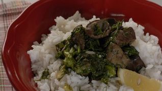 Говяжья печенка в лимонном соусе