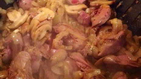 куриная печенка под сырной корочкой