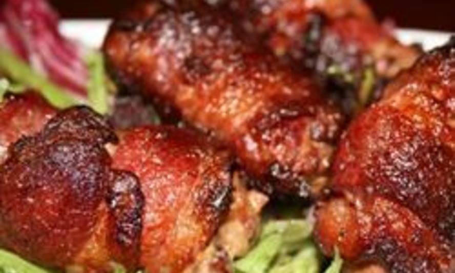 Рецепт куриной печенки в беконе