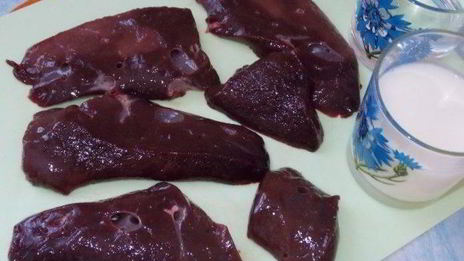 отбивные из печени говяжьей