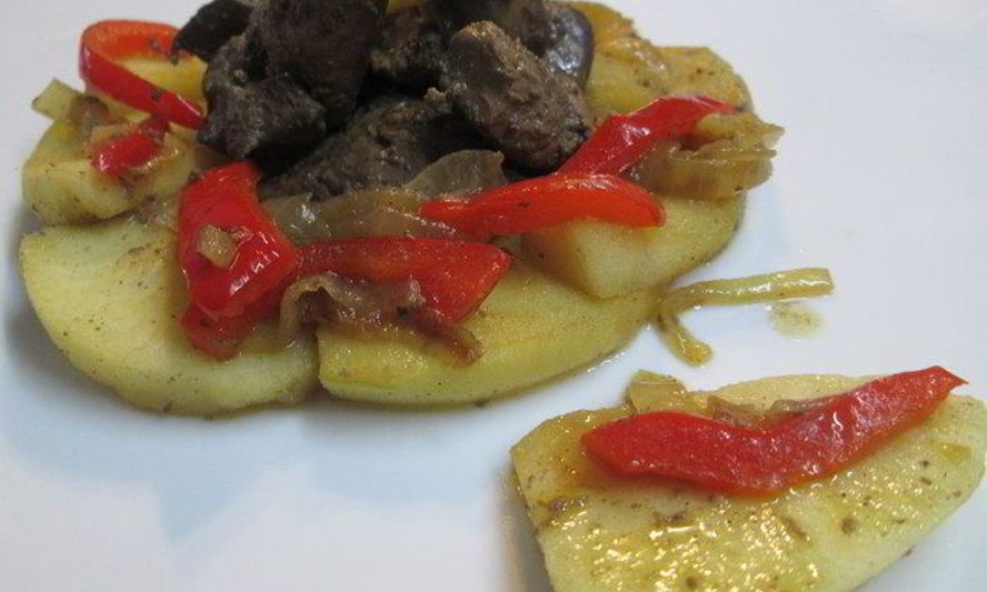 Рецепт печени индейки с яблоками