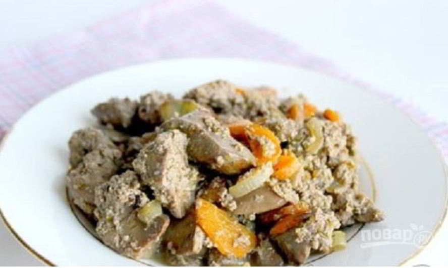 Рецепт печени куриной с молоком