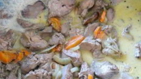 печень куриная с молоком