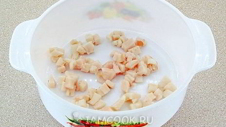 печень куриная в яблочном соусе в микроволновке