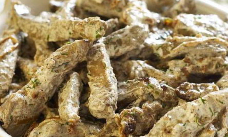 Рецепт печени по-строгановски