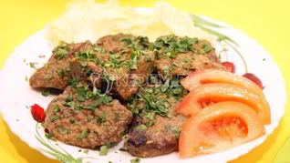 Печень с цитрусовыми