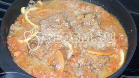 печень с цитрусовыми