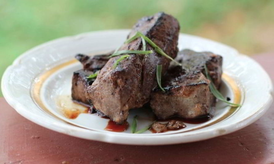 Рецепт печени в абрикосовой глазури