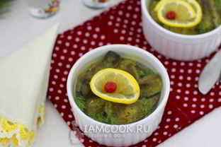 Печень в лимонном желе