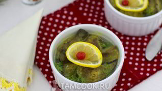 Печень в лимонном желе