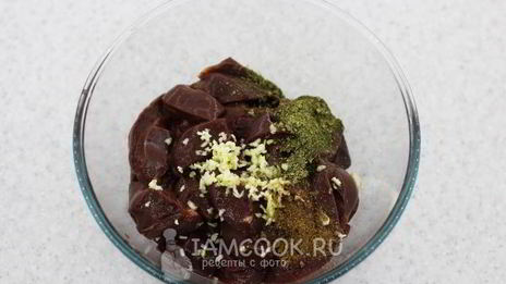 печень в лимонном желе