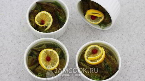 печень в лимонном желе