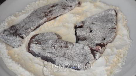 печень жареная с белыми грибами