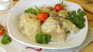 Печенка под соусом