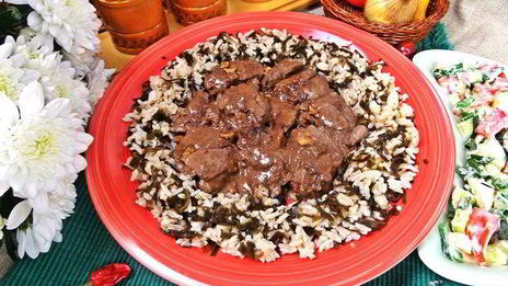 сливочная печенка с рисом по-японски