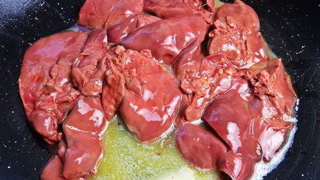 сливочная печенка с рисом по-японски