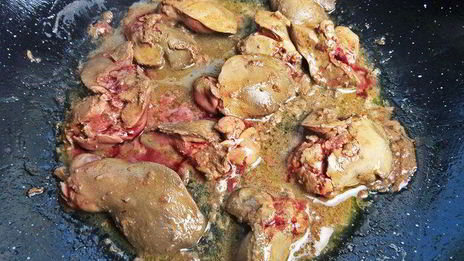 сливочная печенка с рисом по-японски