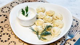 Пельмени с лососем