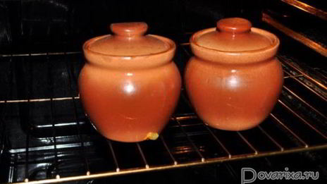 пельмени в горшочках