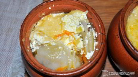 пельмени в горшочках