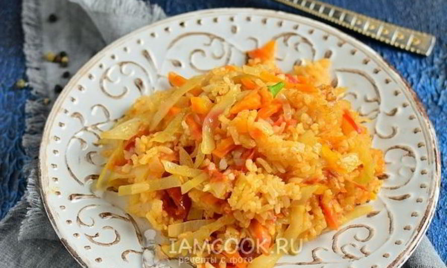Рецепт овощного плова в мультиварке