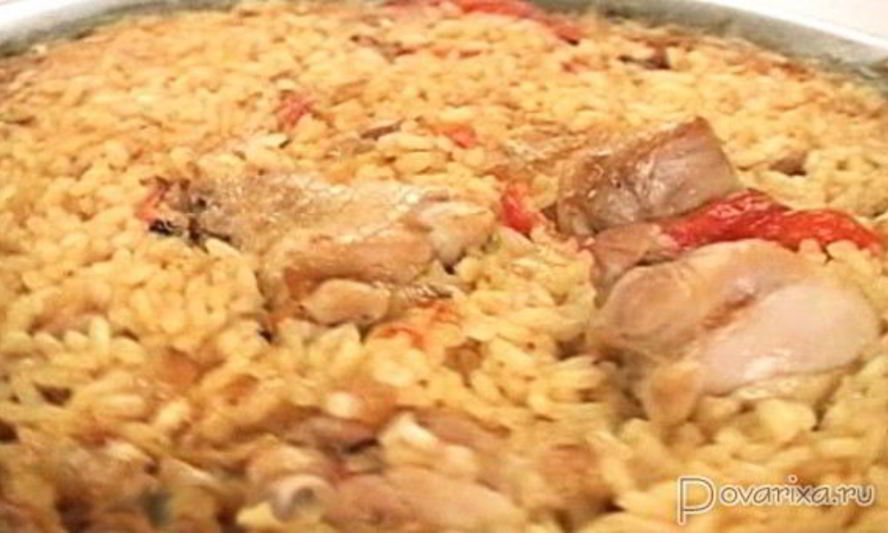 Рецепт паэльи с говядиной и курицей