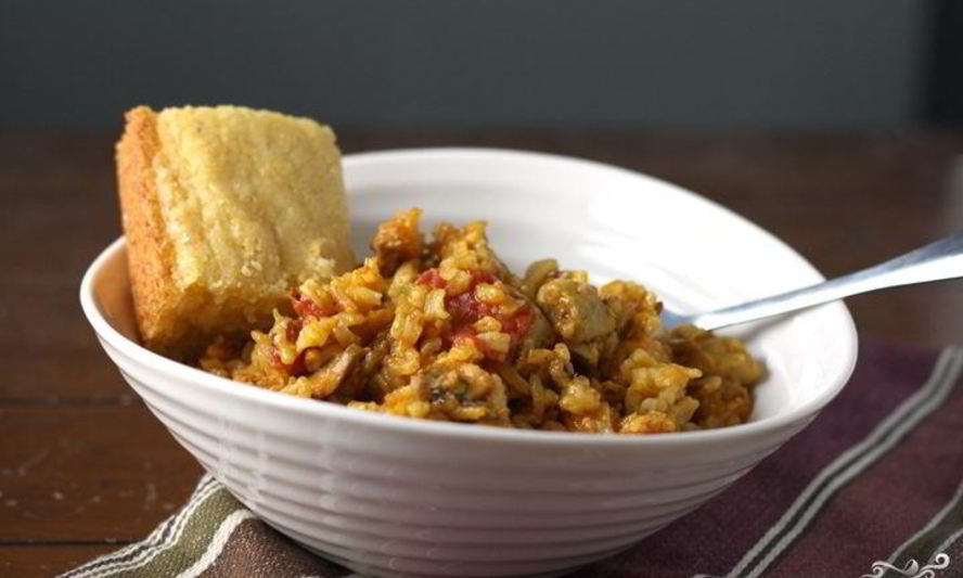 Рецепт паэльи с курицей и грибами