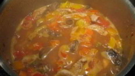 паэлья с курицей и грибами