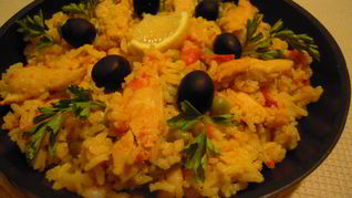 Паэлья с курицей