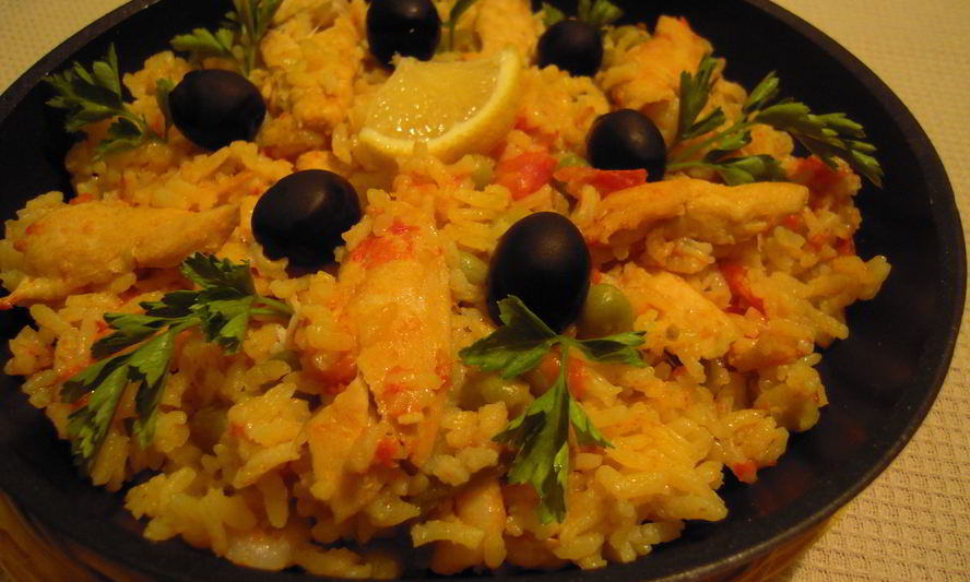 Рецепт паэльи с курицей