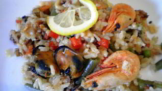 Паэлья с морепродуктами