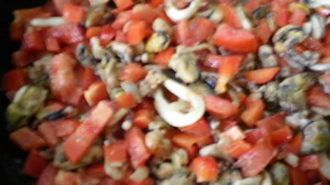 паэлья с морепродуктами