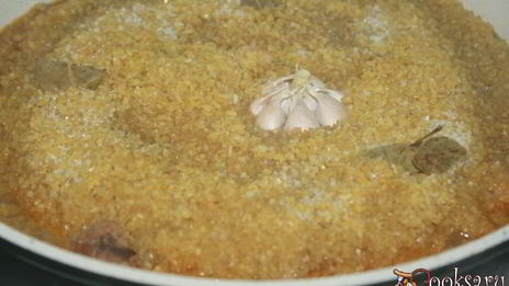 пилав из курятины с булгуром и нутом