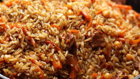 плов из баранины с нутом