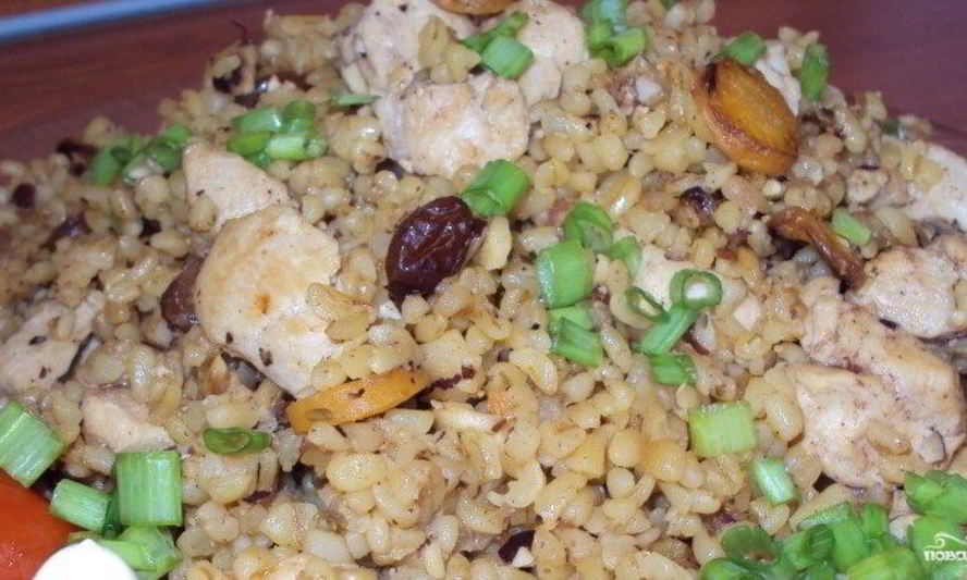 Рецепт плова из булгура с курицей